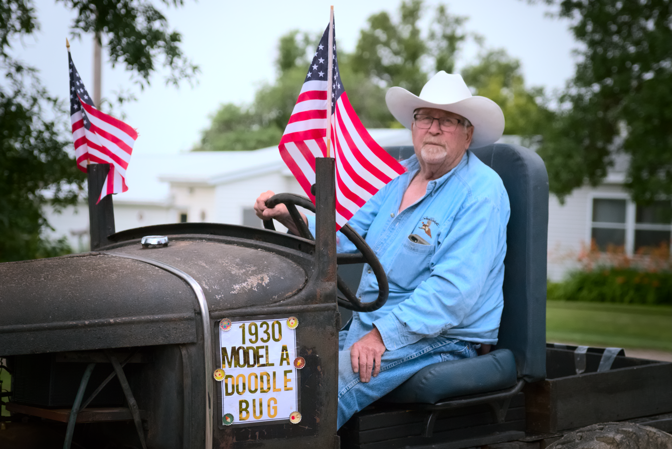 Donald on his 1930 Ford Model A.